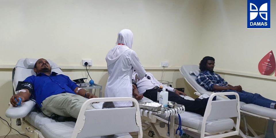 DAMAS Staffs donates Blood to Maldives Blood Service - Damas Company ...